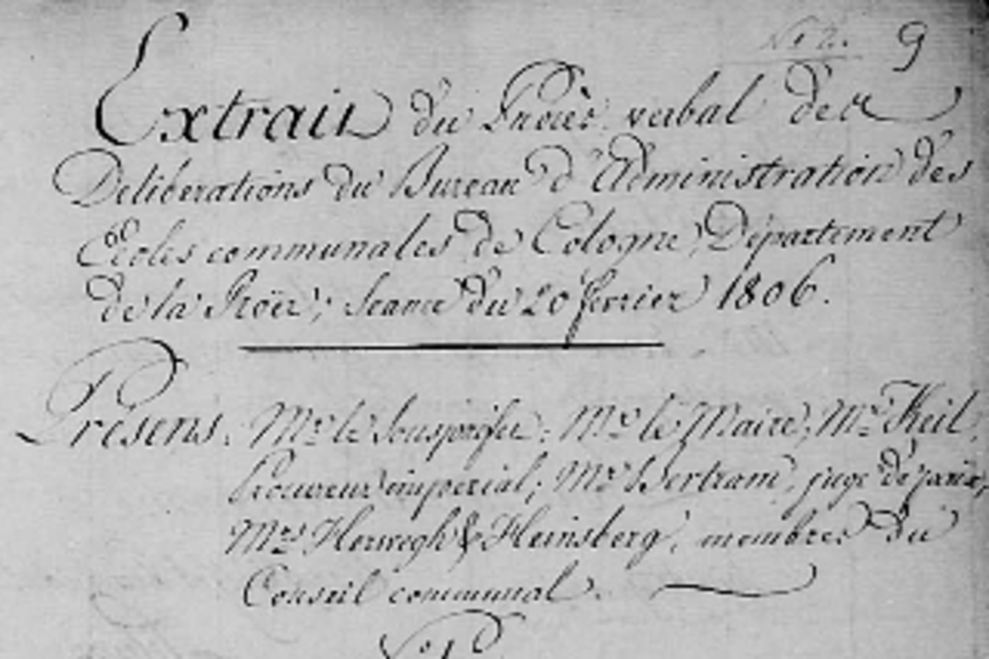 Procureur-gérant: Kandidaten, 1806